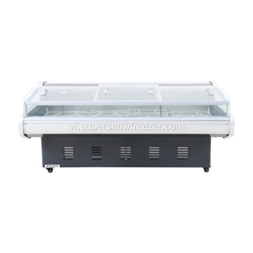 Glass Cover Multideck Open Chiller Hiển thị Tủ lạnh